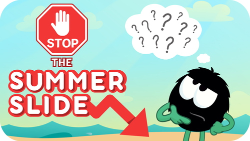 Stop the summer slide graphic
